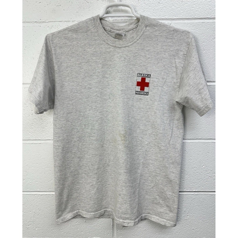 VTG‎ Alaska Paramedics Funny EMT Short Sleeve Shirt / Men's Medium